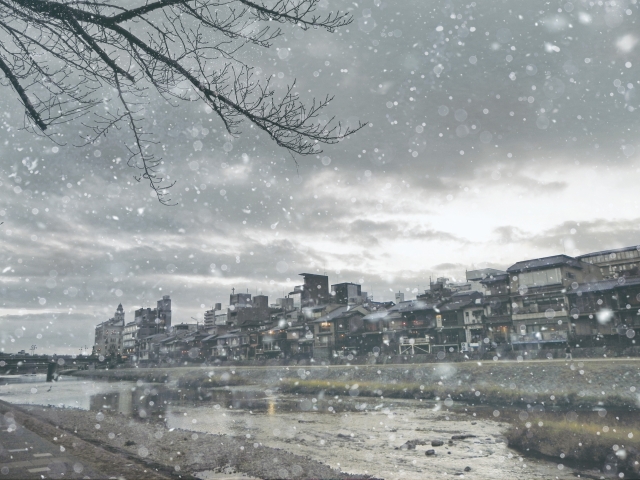 京都の冬の写真